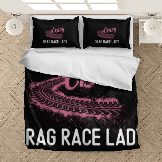 Drag Racing Race Car Girl Crazy Bedding Sets
