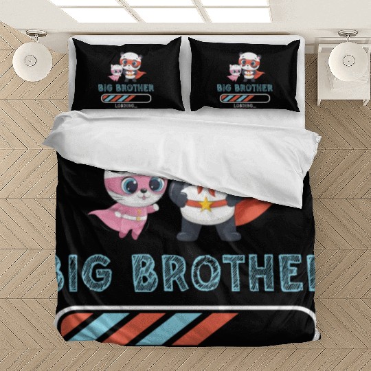 Big brother super hero panda cat Bedding Sets