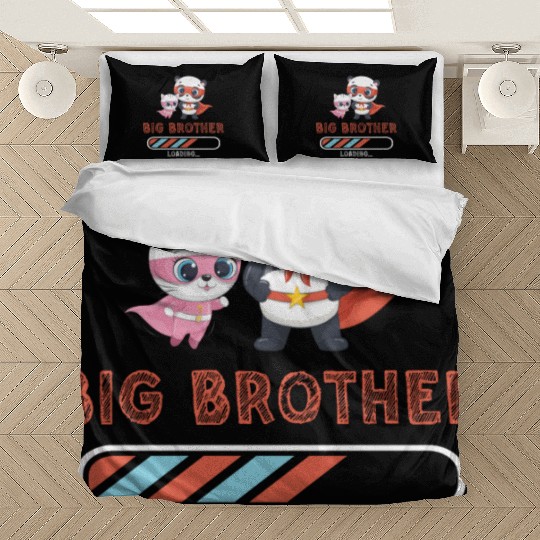 Big brother super hero panda cat Bedding Sets