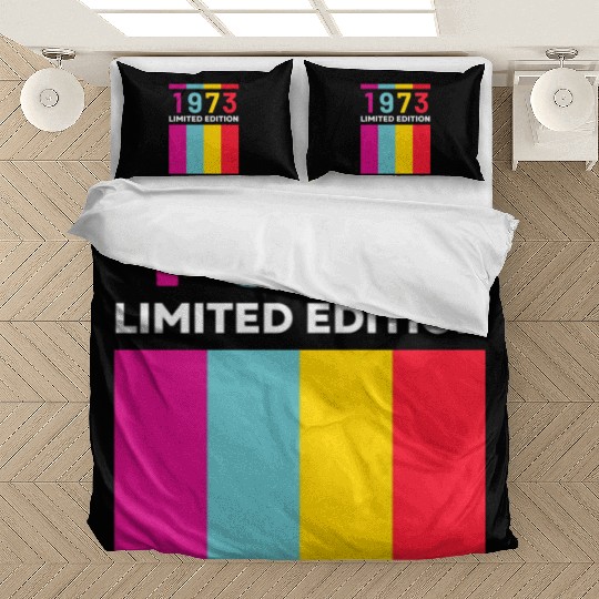 50 Years Vintage 1973 Retro 50th Birthday Bedding Sets