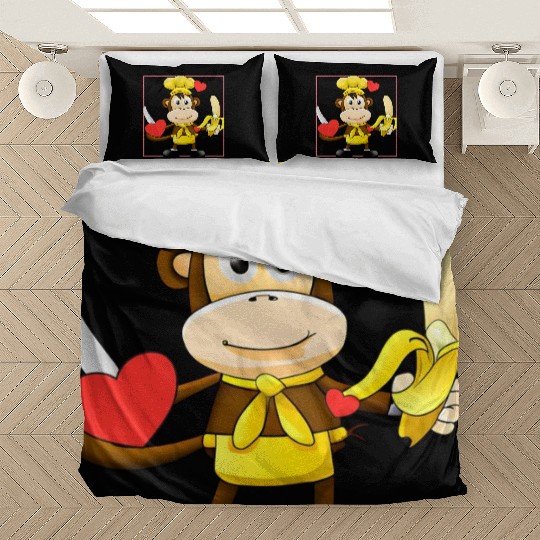 Banana monkey cooks Bedding Sets