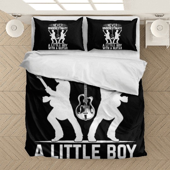 Guitar Player Never Underestimate A Little Boy Wit Bedding Sets