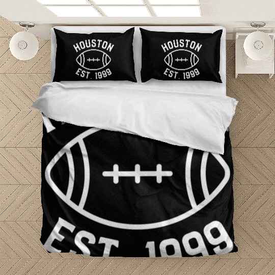 Houston Est. 1999 , Houston Football Fans Bedding Sets.
