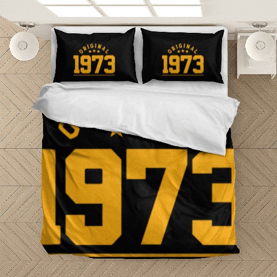 50 Years Vintage 1973 Retro 50th Birthday Bedding Sets