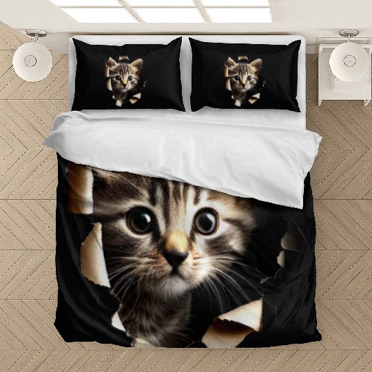 Cat Art Design Cute Cat Mom Meow Paws I Love Cats Bedding Sets