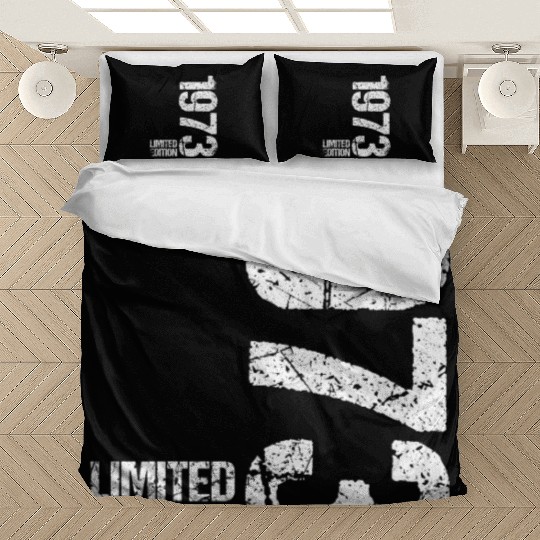 50 Years Vintage 1973 Retro 50th Birthday Bedding Sets