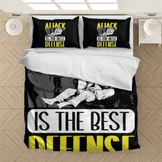 Jiu jitsu attack best defense jujutsu martial arts Bedding Sets