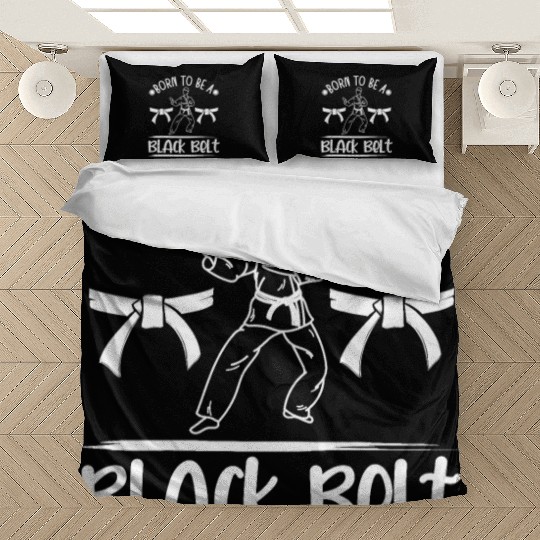 Jiu jitsu born to be a black belt jujutsu mma Bedding Sets