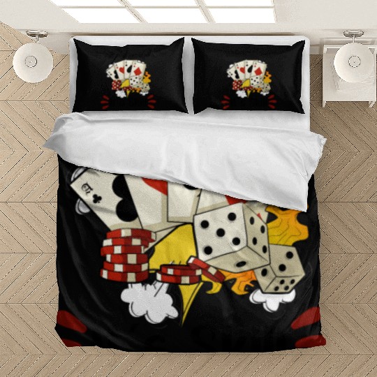 Poker Casino Poker Player Gambling Roulette Gift Bedding Sets