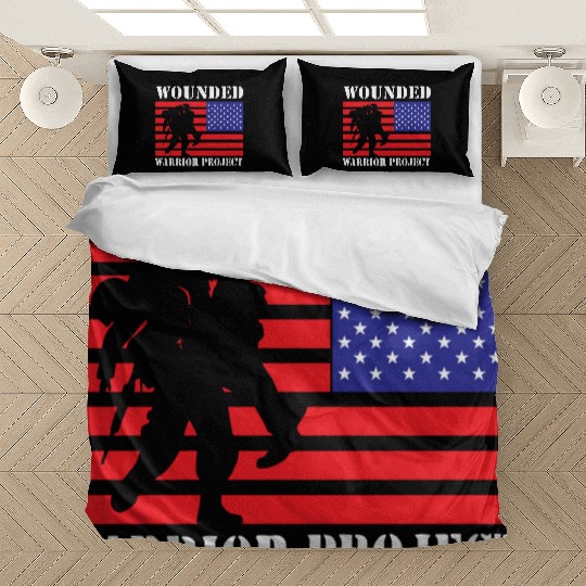 Wounded Warrior Project Us Flag Bedding Sets