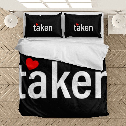 Taken Valentines Day Heart Boyfriend Men Bedding Sets