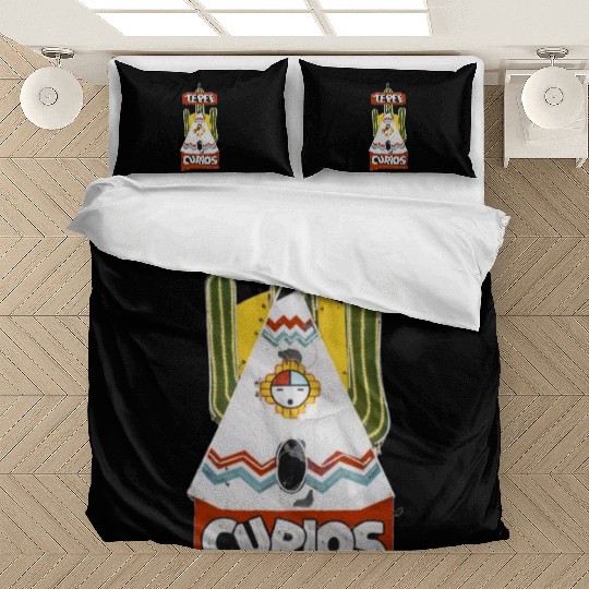 Tepee Curios Route 66 Neon Tucumcari New Mexico Bedding Sets