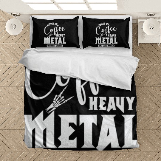 Fueled by Coffee Heavy Metal and cuss Words Bedding Sets