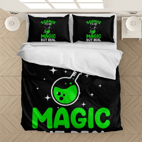 Cool Science For Men Women Science Is Real Magic Bedding Sets