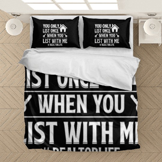 Realtor Life - Funny Real Estate Agent Sold Quote Bedding Sets