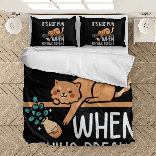 Mean Cat Drawing Line Art Cat Owner Pet Cat Bedding Sets