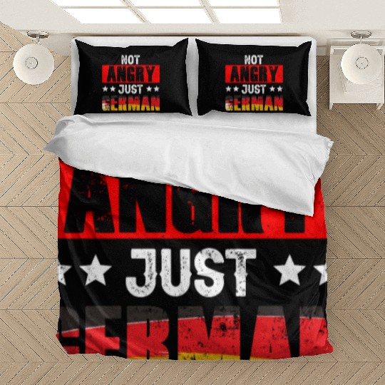 Not Angry Just German Germany Teacher Voice Bedding Sets