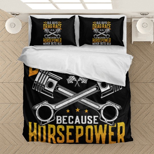 Drag Racing Race Car Old Guys Drag Bedding Sets