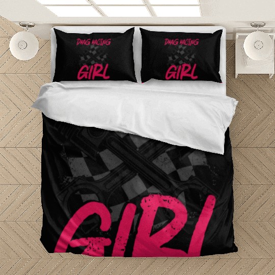 Drag Racing Race Car Girl Vintage Bedding Sets