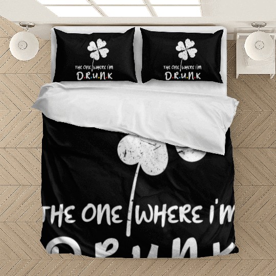 Drunk Beer Paddy Shamrock Saint Patrick Day Bedding Sets