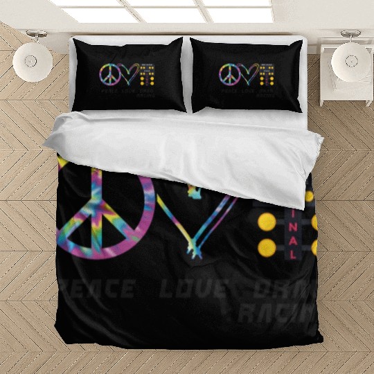 Drag Racing Race Car Girl Retro Bedding Sets
