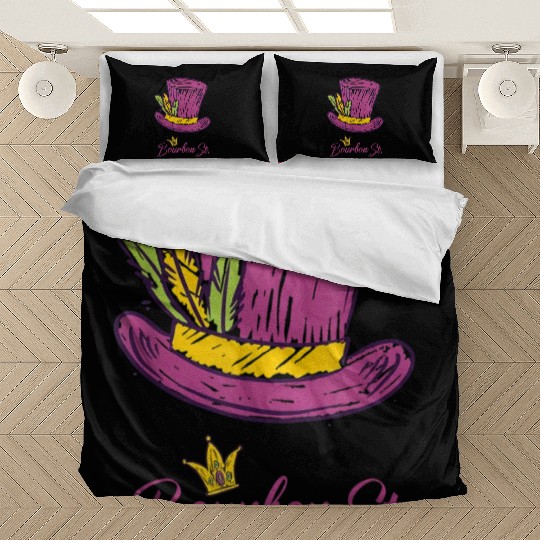 Bourbon Street Mardi Gras New Orleans French Quart Bedding Sets