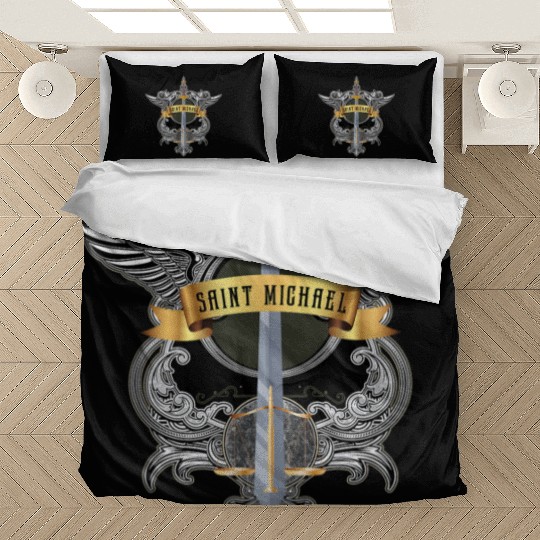 Sword of Saint Michael the Archangel Catholic Men Bedding Sets