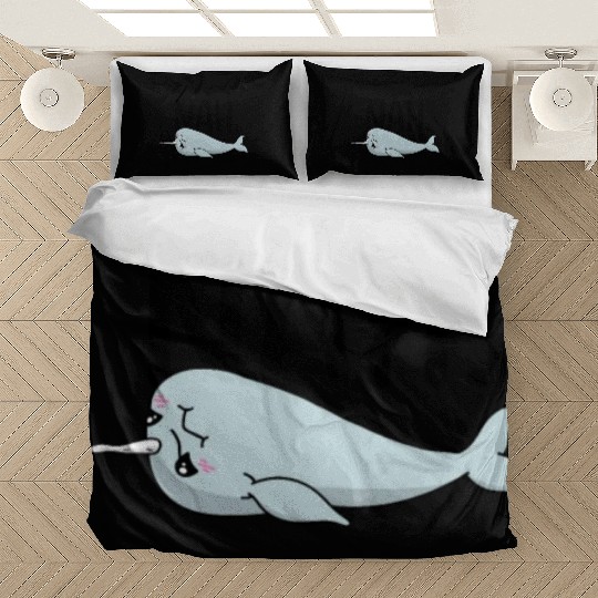 Procrastinating Narwhal Lover Aquatic Animals Bedding Sets