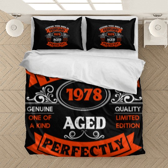 Legends Were Born In February 1978 Birthday Bedding Sets