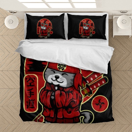 Samurai Cat Bedding Sets