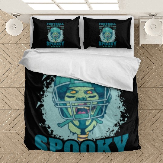 Football season spooky season zombie Football seas Bedding Sets