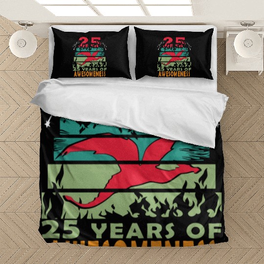25 years dragon birthday fantasy Bedding Sets