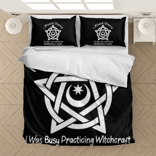 Missed Church Occult Witch Symbol Funny Lesbian Wi Bedding Sets