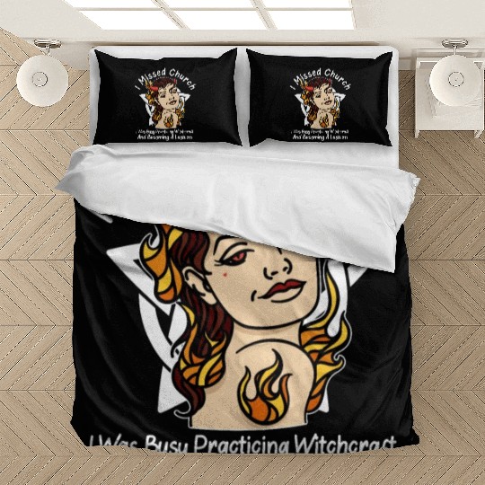 Missed Church Lesbian Witch Hot Demon Gothic Wicca Bedding Sets