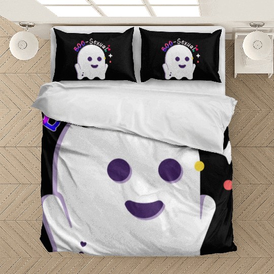 Boo Sexual Cute Bi Ghost LGBT Bisexual Pride Funny Bedding Sets