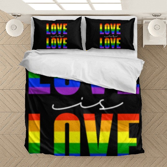 Love Is Love, LGBT Rainbow Flag Bedding Sets