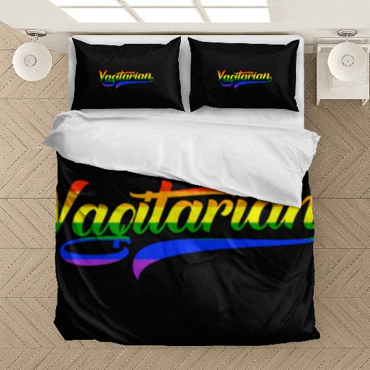 Vagitarian, Gay LGBT Rainbow Flag Bedding Sets