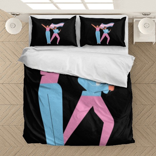 lesbian lgbtq pride valentine day 2023 valentines Bedding Sets