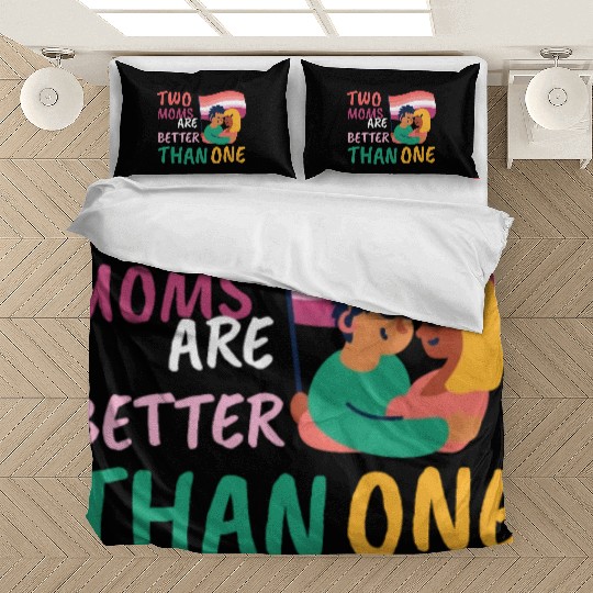 Two Moms Are Better Than One LGBT Lesbian Couple P Bedding Sets