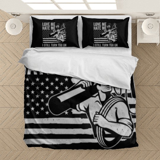 Funny Electrical Lineman Saying Thank A Lineman Bedding Sets