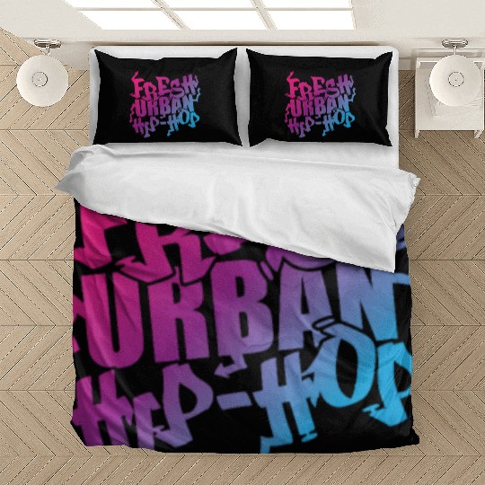 Fresh Urban Hip Hop Music Direction Rap Bedding Sets