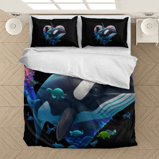 Orca Is My Valentine Bedding Sets