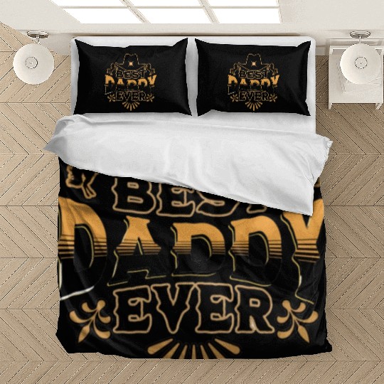 Best daddy ever happy father's day I love cat Bedding Sets