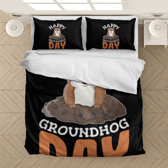 Happy Groundhog Day Bedding Sets Groundhogs Lovers