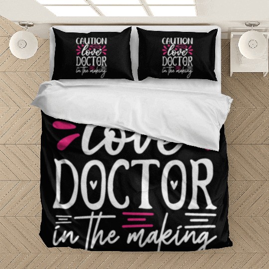Sweet Valentines Day Caution Love Doctor in the Ma Bedding Sets