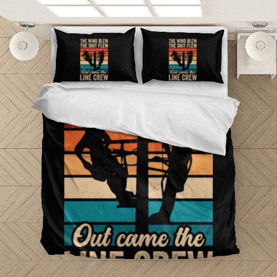 Funny Electrical Lineman Saying Thank A Lineman Bedding Sets