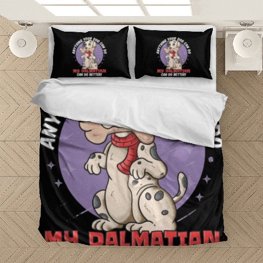 dalmatian, french, bulldog, dog, cute, furry, Bedding Sets