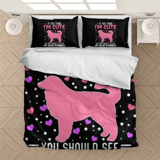 Great Pyrenees Heart Valentine's Day Animal For Bedding Sets