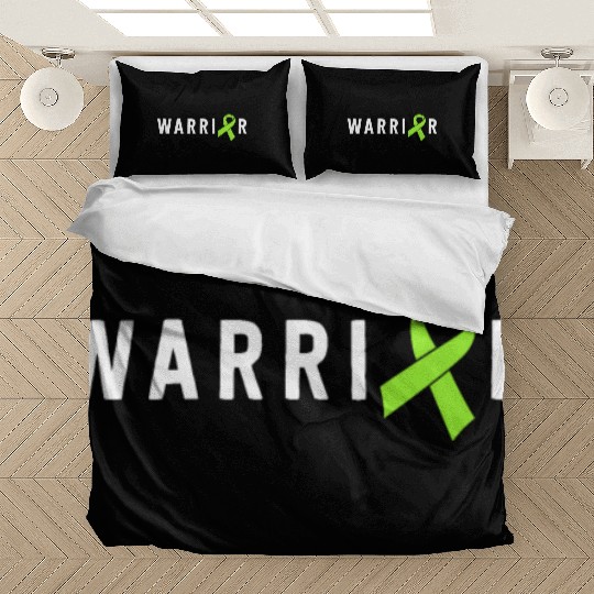 Warrior Lime Green Awareness Ribbon Lyme Disease Bedding Sets