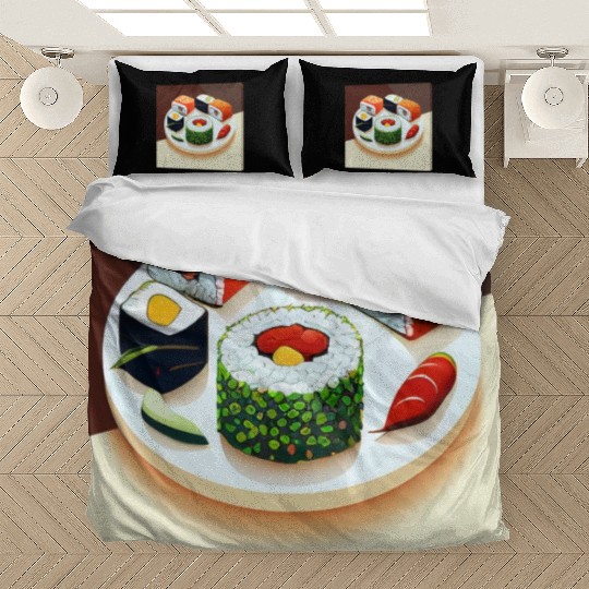 Beautiful Sushi Painting Bedding Sets